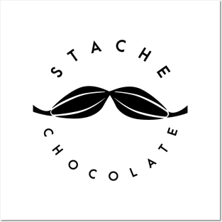 Stache Chocolate Logo Posters and Art